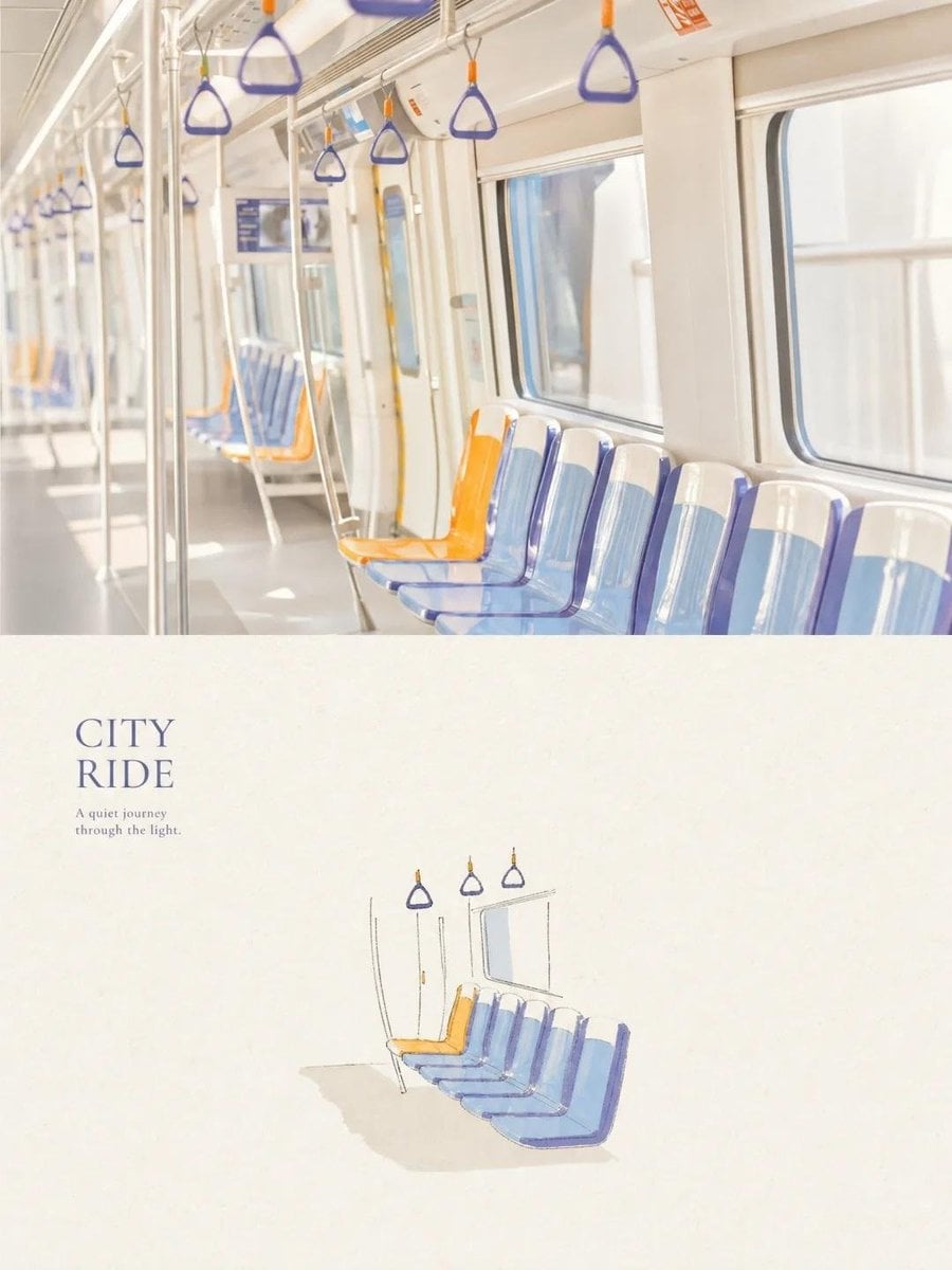 Create a serene, premium travel photograph of the interio... - alternate