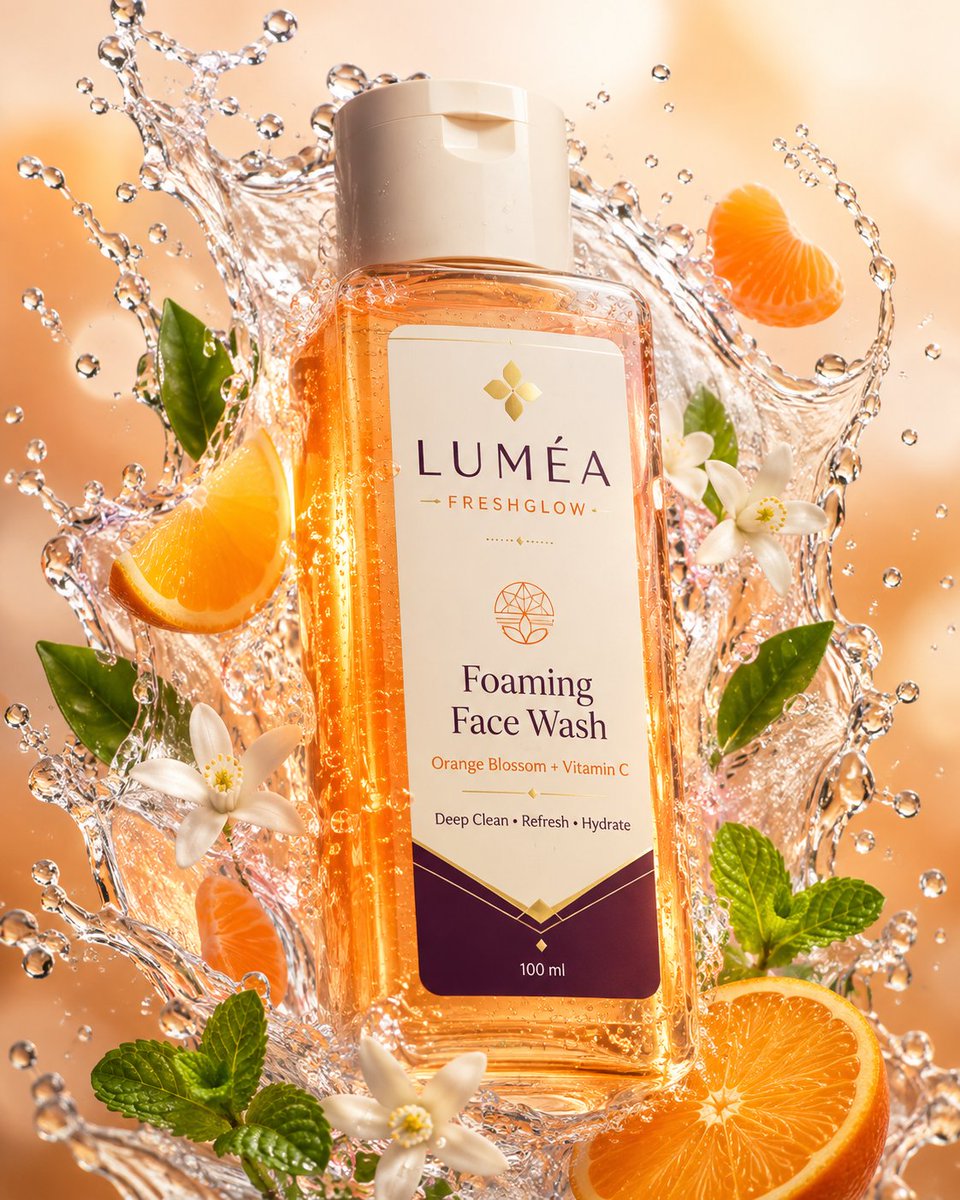 Create an ultra-realistic, high-end skincare advertising ...