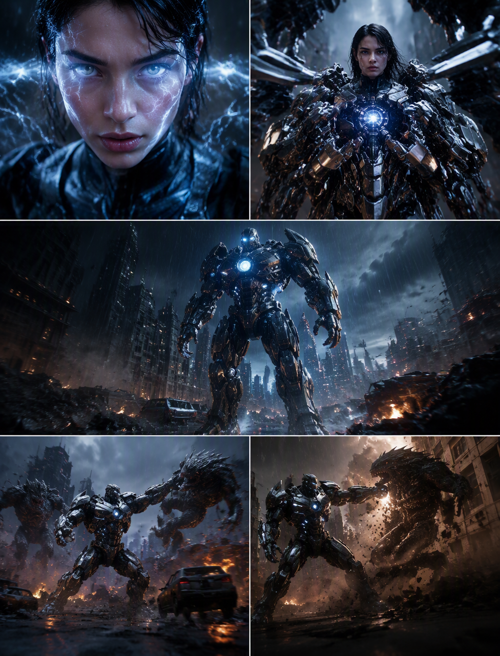 15-second ultra-photorealistic cinematic sci-fi action se...