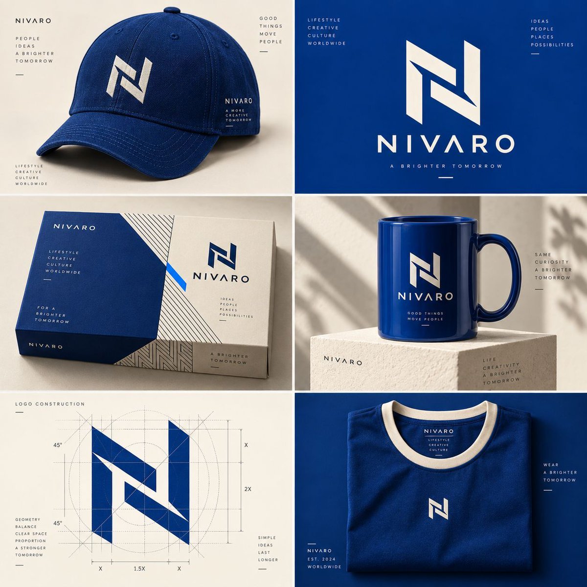 Create an ultra-realistic premium brand identity presenta...