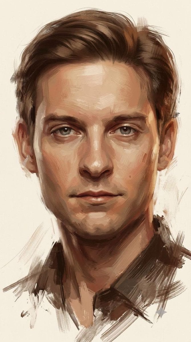 Painterly semi-realistic digital oil painting, expressive... - alternate