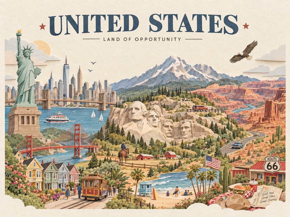 Create a charming handcrafted 3D paper-cut travel poster ... - alternate