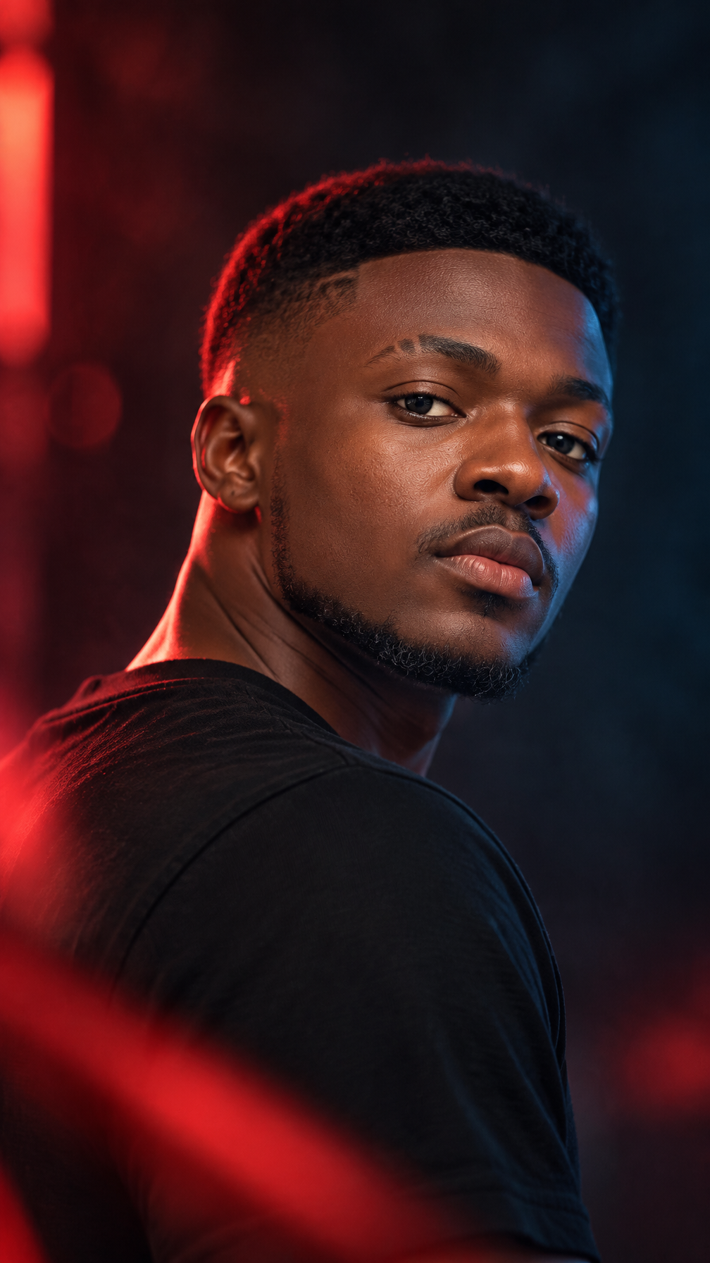 Cinematic portrait of Arthur Ferreira, captured with a 85...