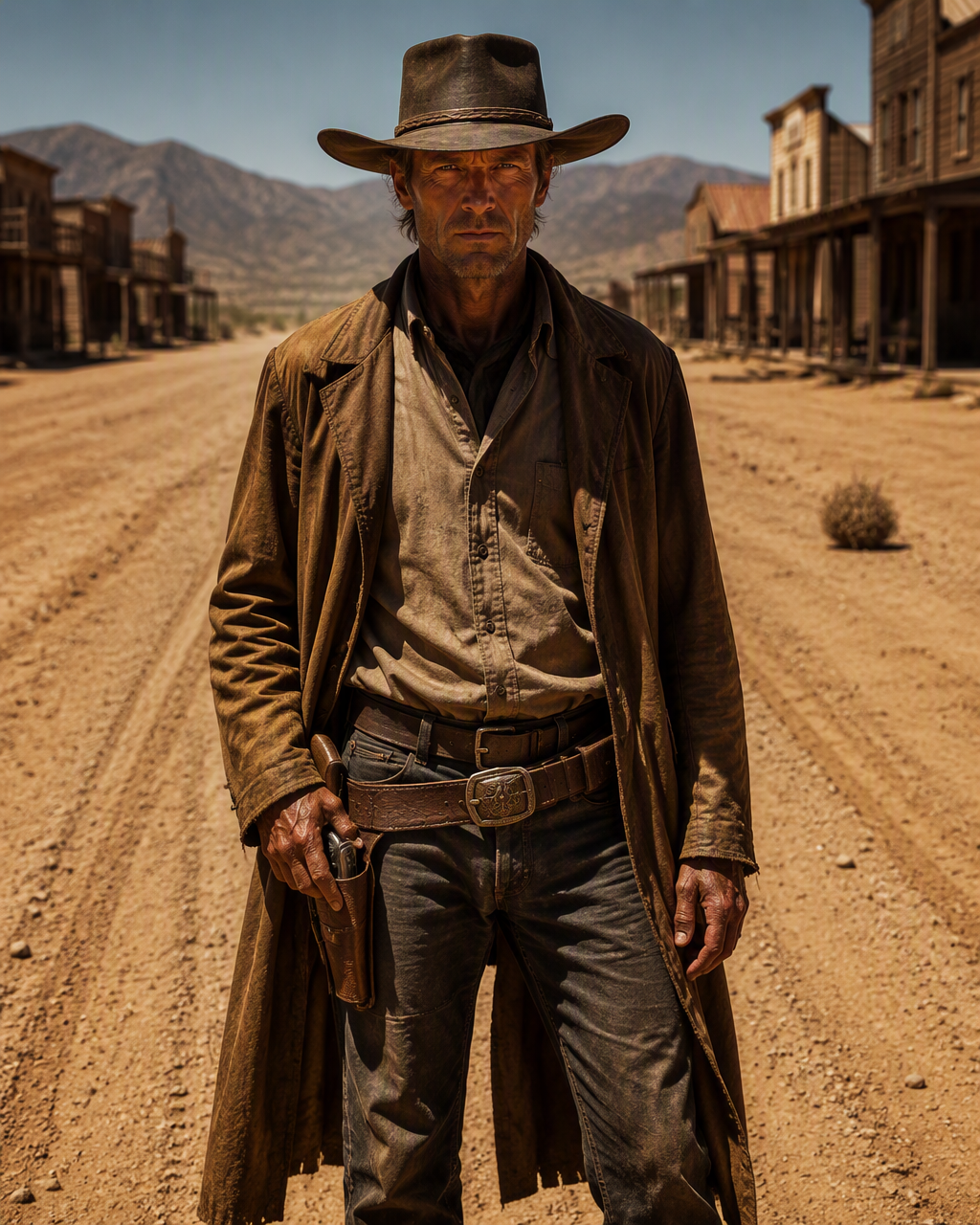 Create a hyper-realistic cinematic scene from a classic w...