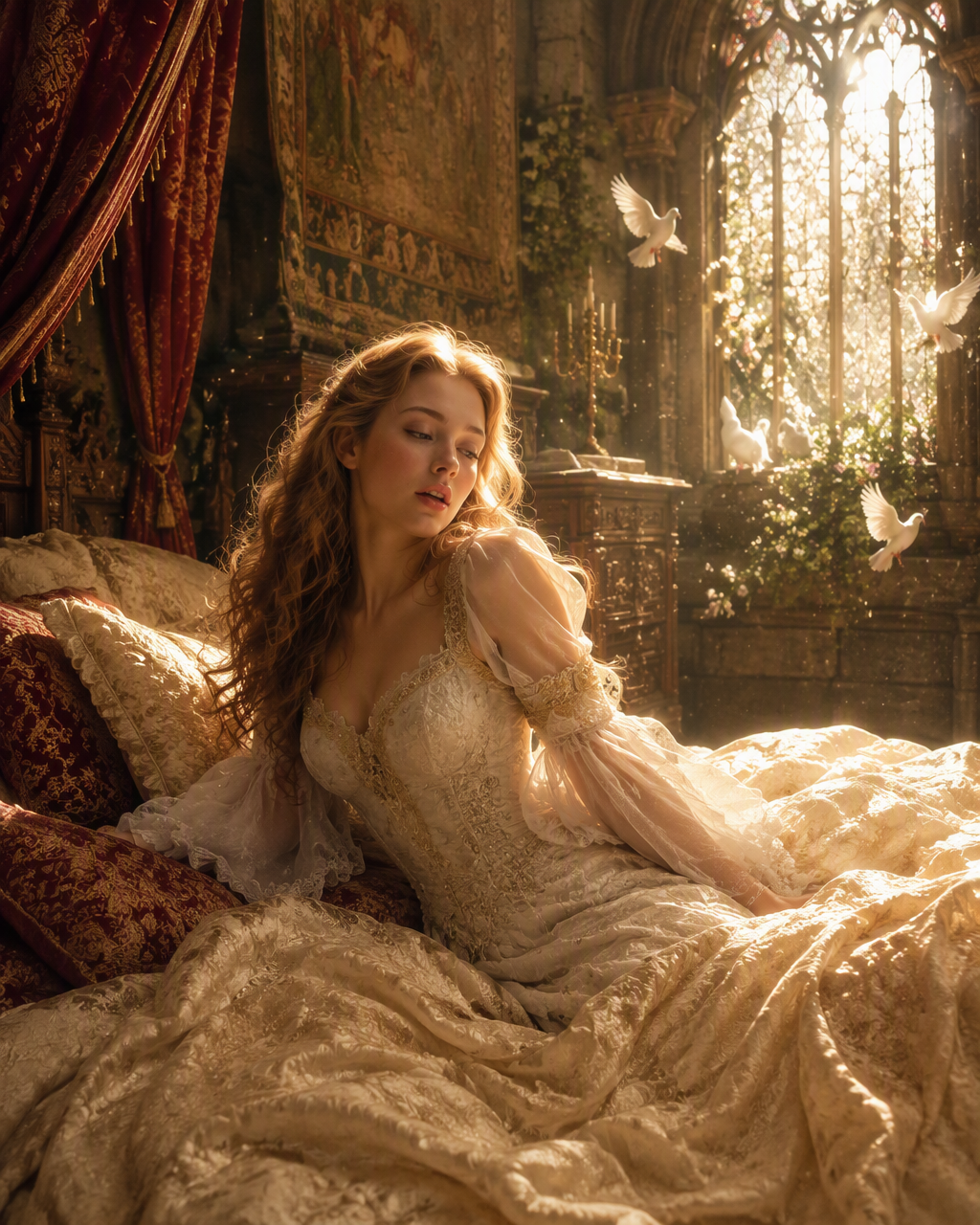 Create a hyper-realistic fairy tale scene from Cinderella...