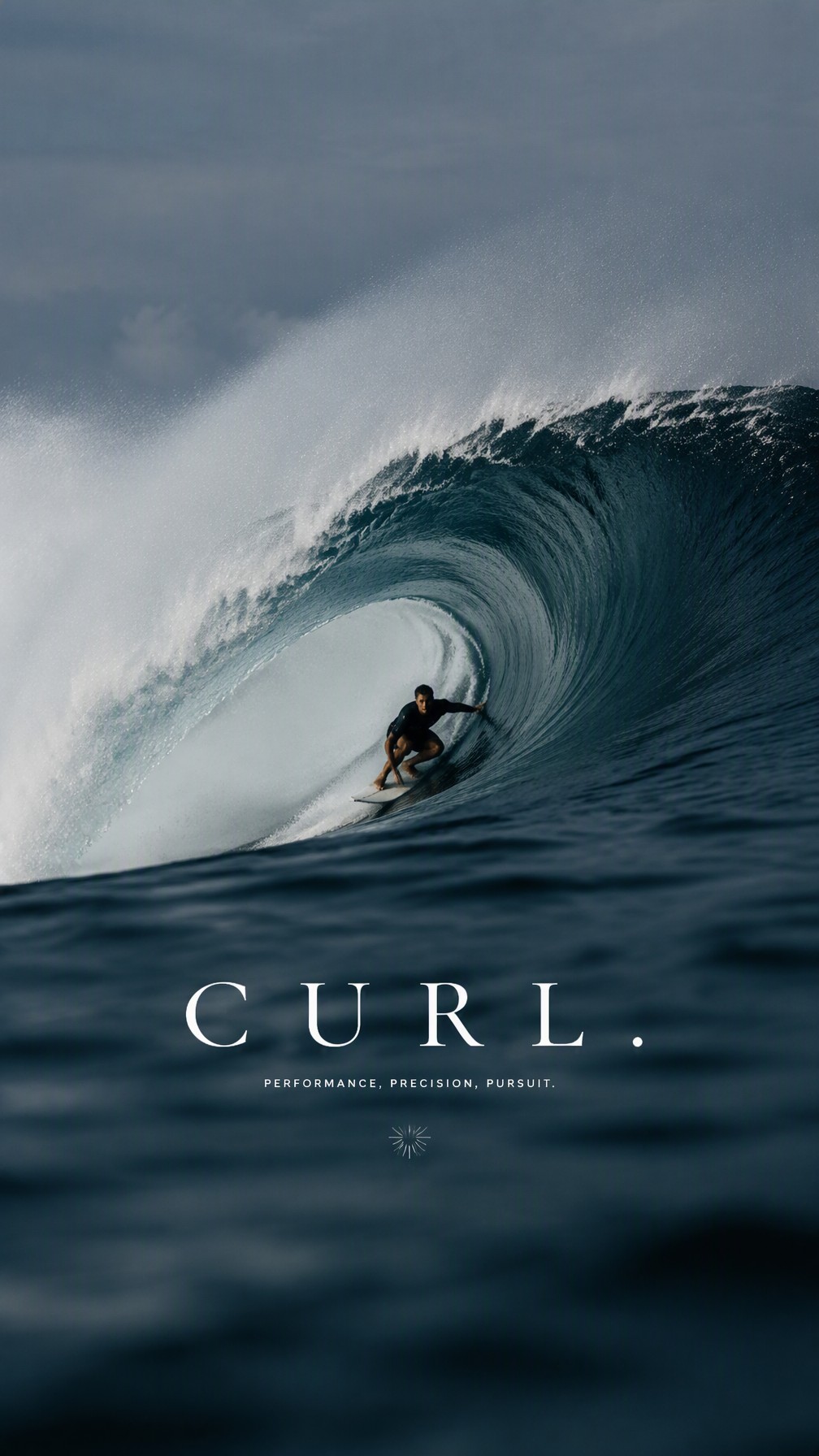 Create a premium 9:16 water sports editorial. Main Subjec...