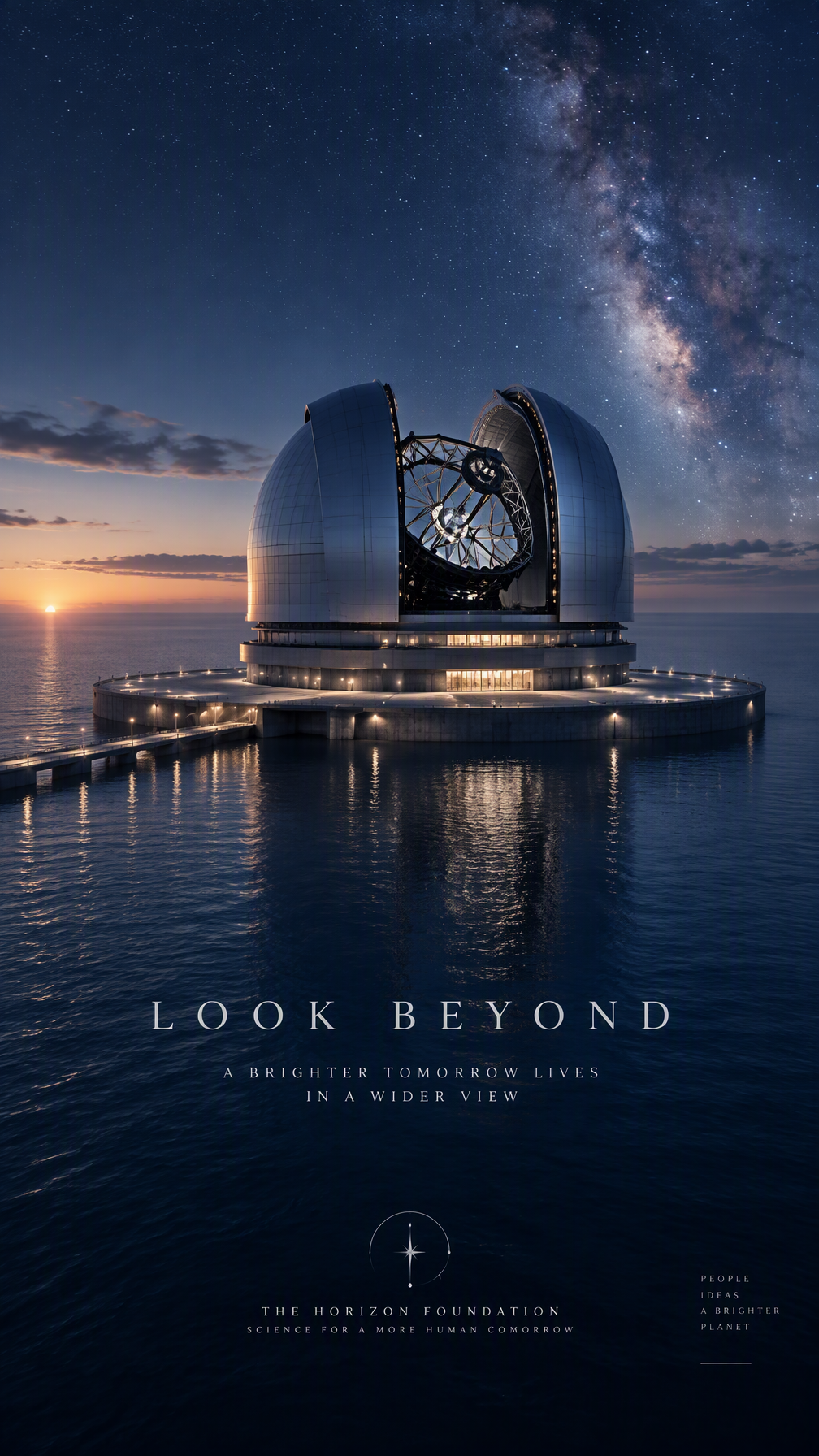Premium 4:5 conceptual advertising poster for a scientifi...