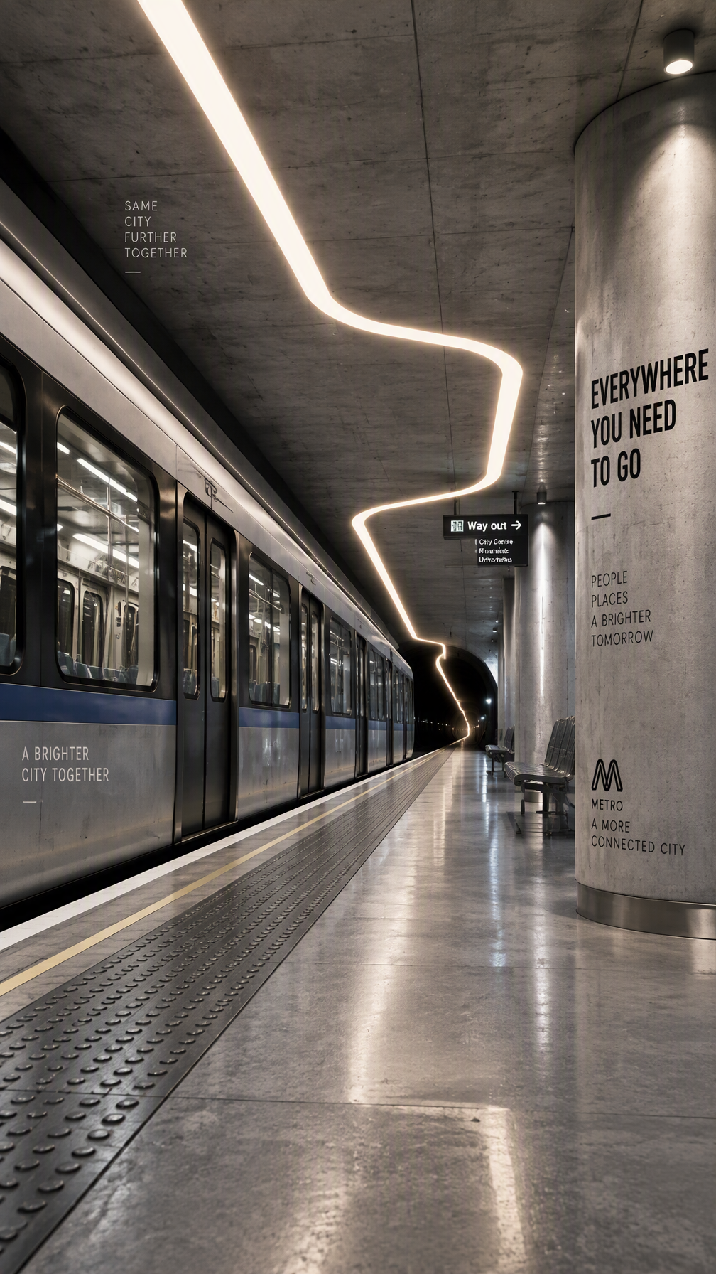 Premium 4:5 conceptual advertising poster for a modern pu...