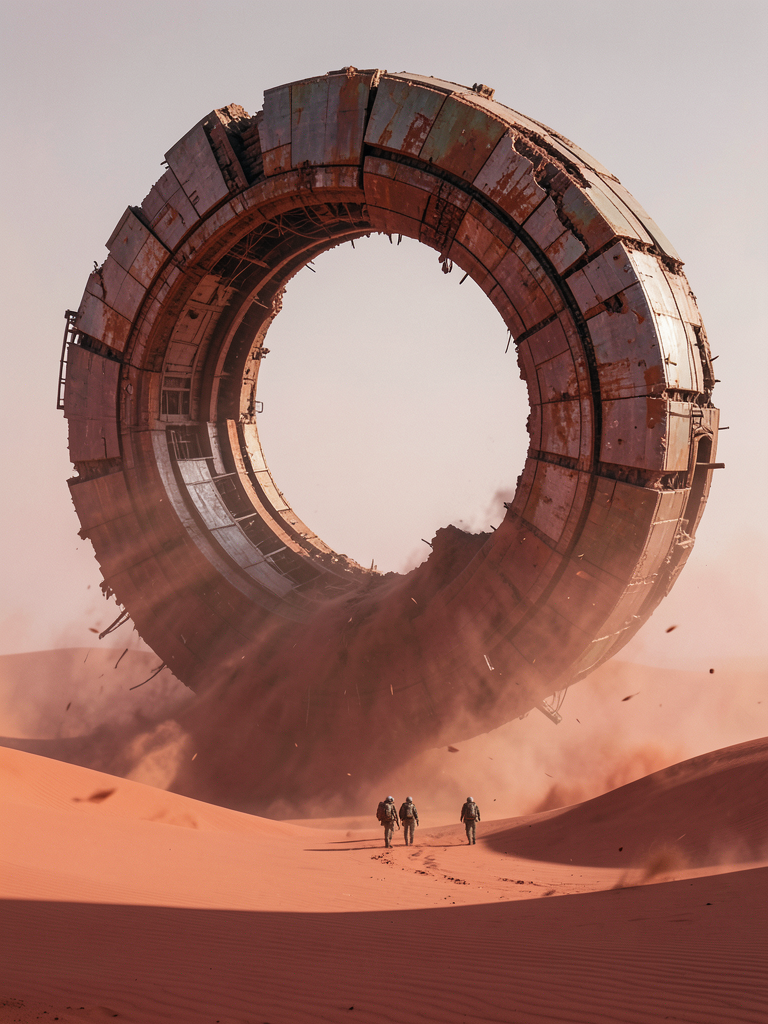 Epic concept art, cinematic photorealistic CG render. An ...
