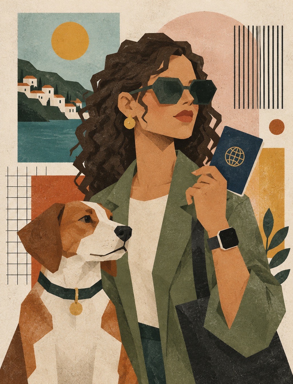 Waist-up editorial portrait of [CHARACTER] in a calm thre...