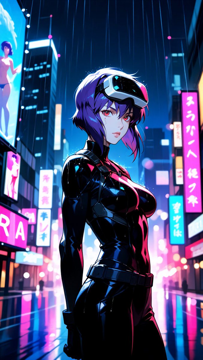 Motoko Kusanagi, solo, inspired by Ghost in the Shell, cy...