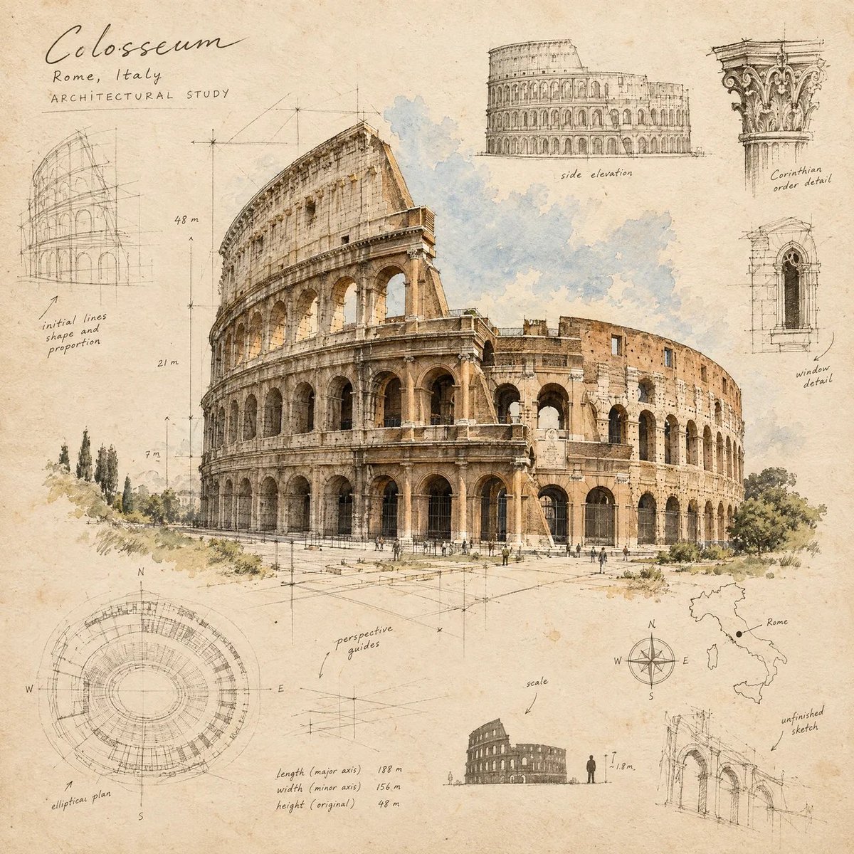 Create a stunning 4:5 vertical fine-art sketch illustrati...