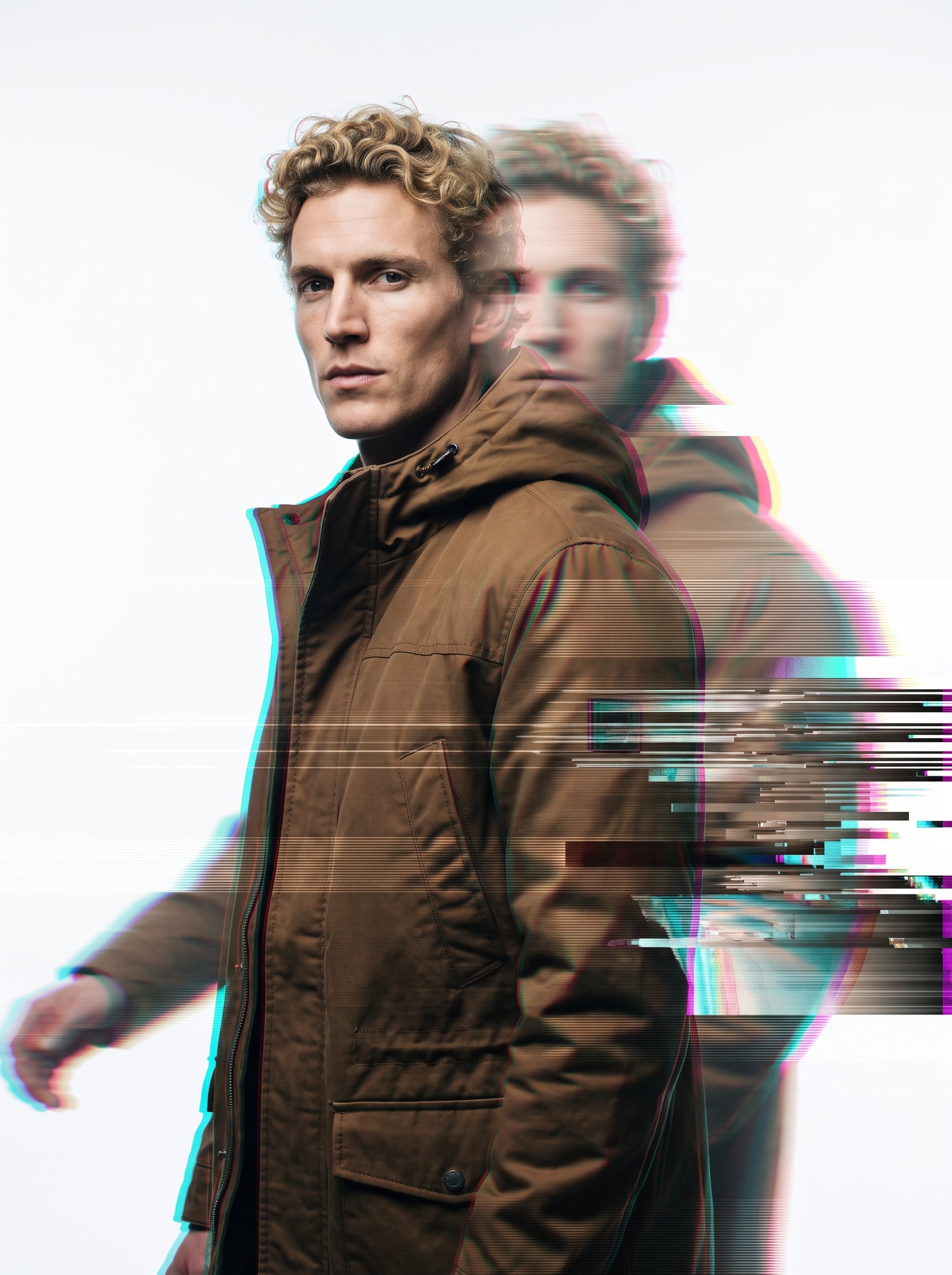 A double exposure, long exposure editorial photograph of ...