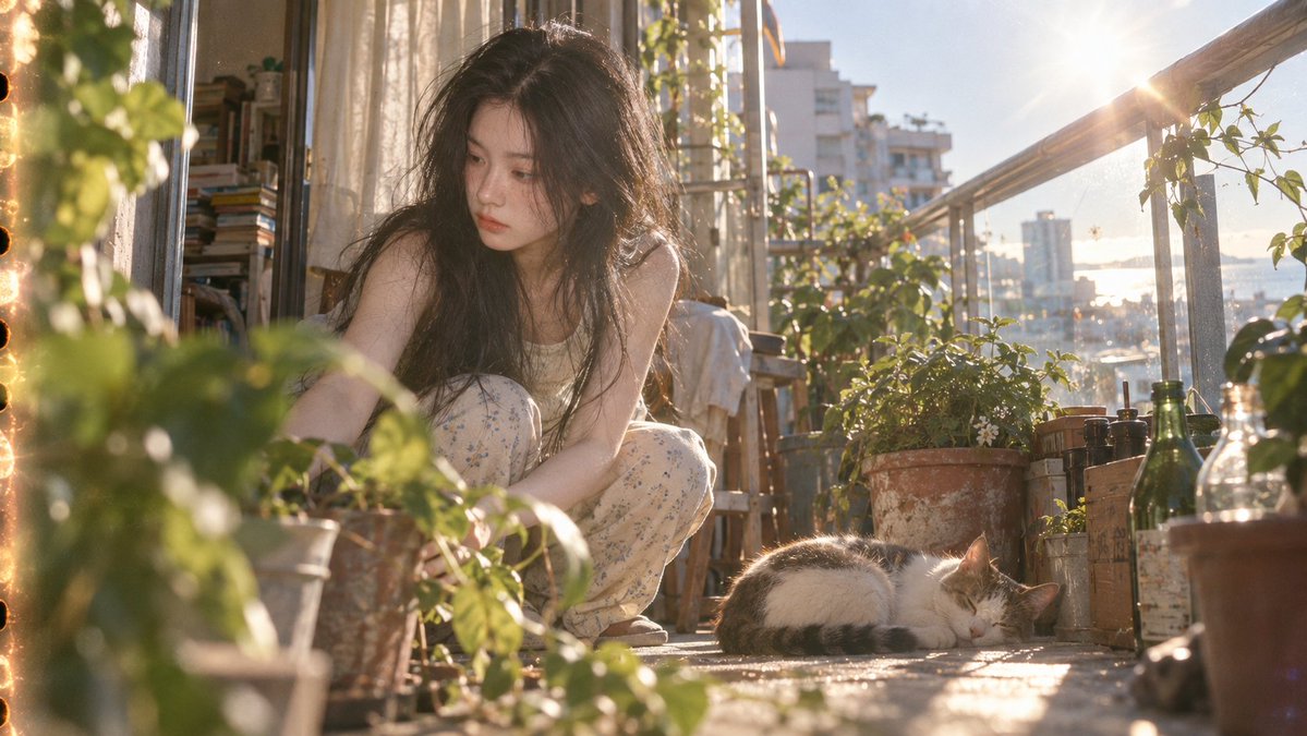 A cinematic photograph, Arri 65mm camera, Cooke anamorphi...