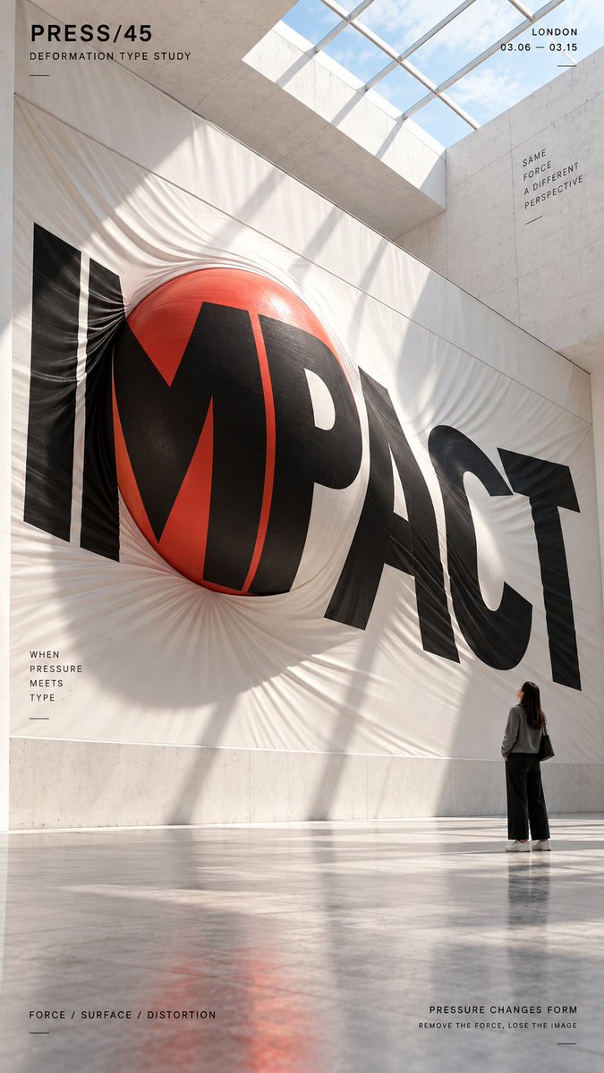 Create a 9:16 vertical poster in a clean contemporary mus...