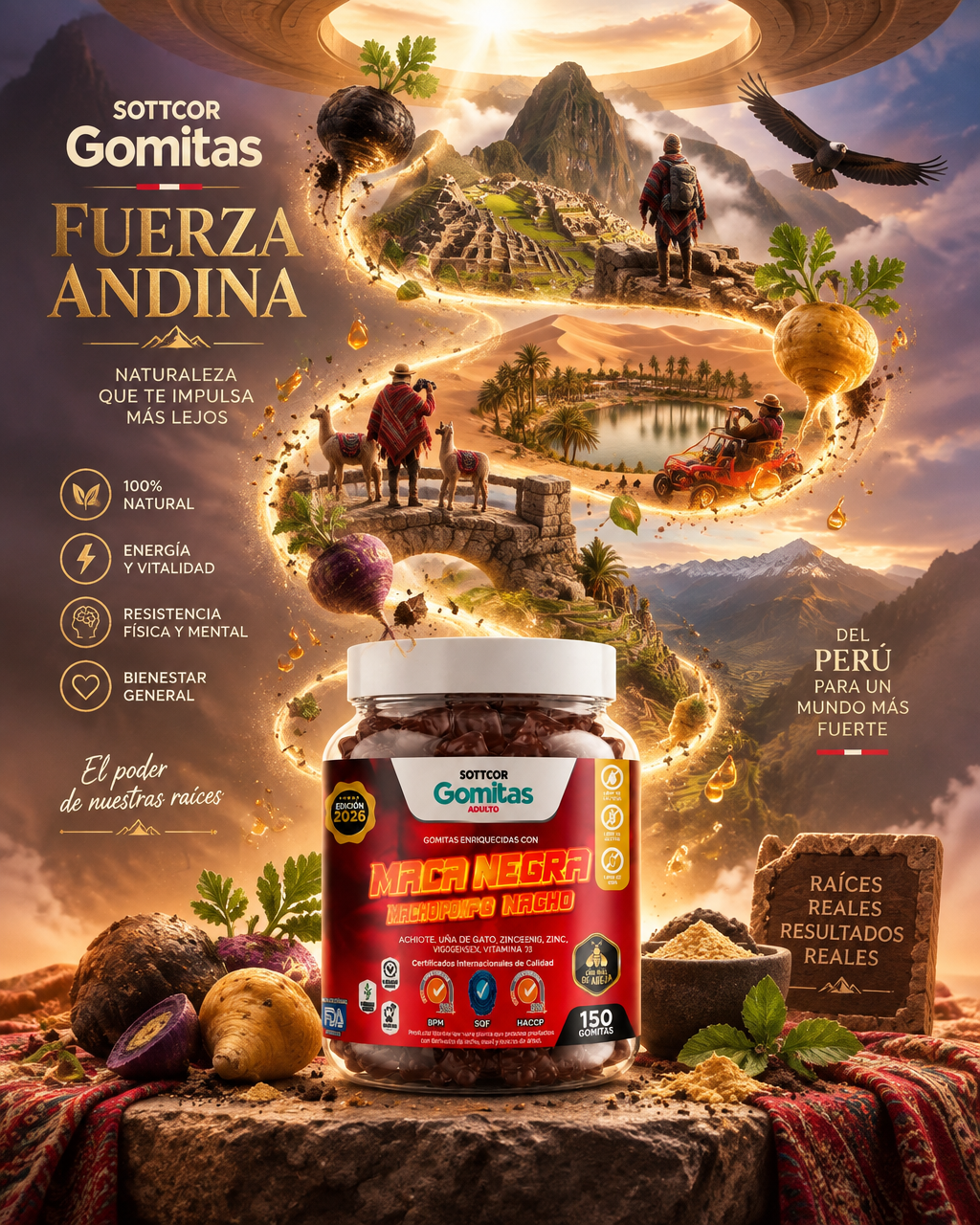 Ultra-detailed premium wellness advertisement poster for ...