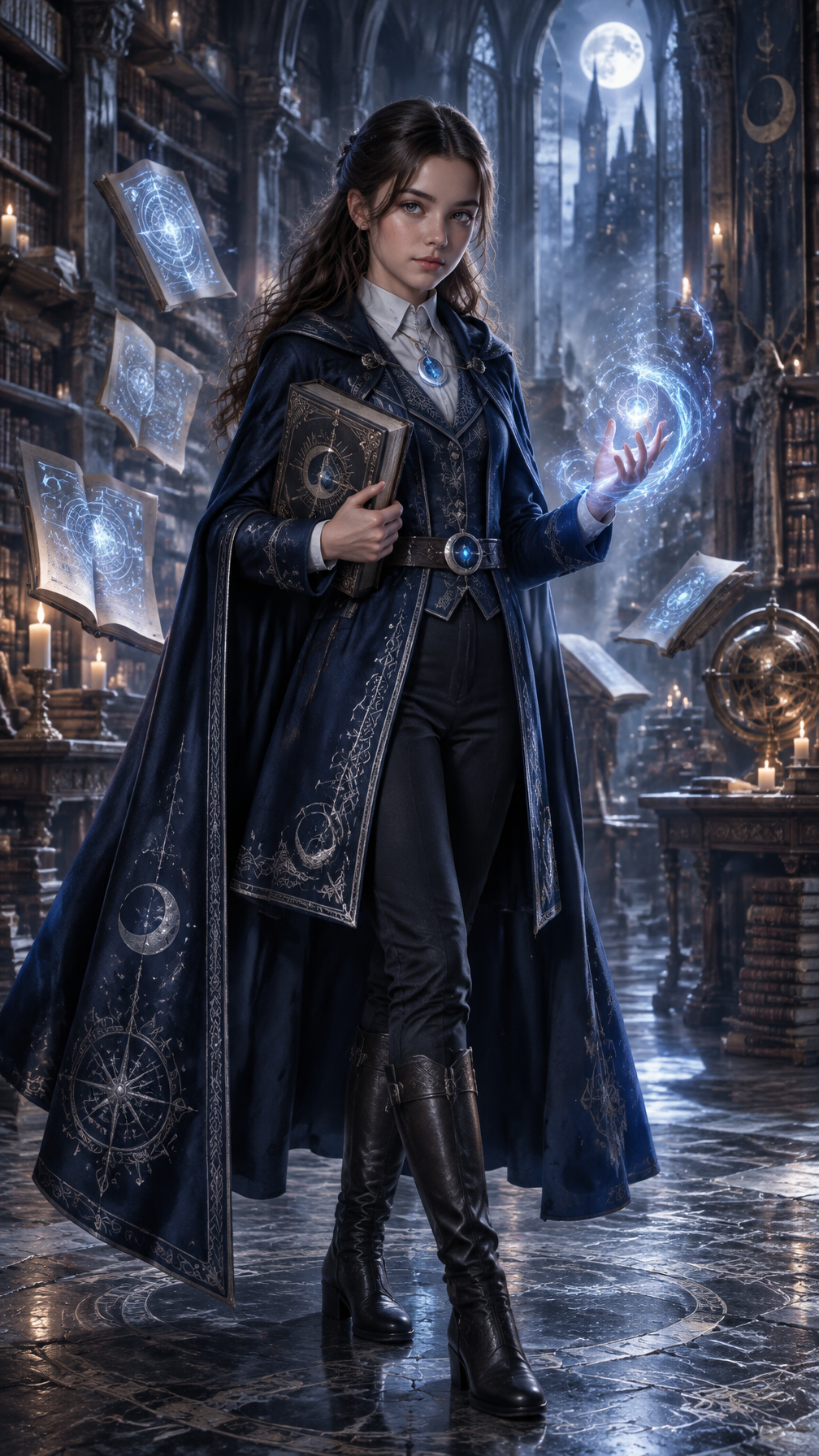 Create a cinematic fantasy character portrait of Lyra Moo...