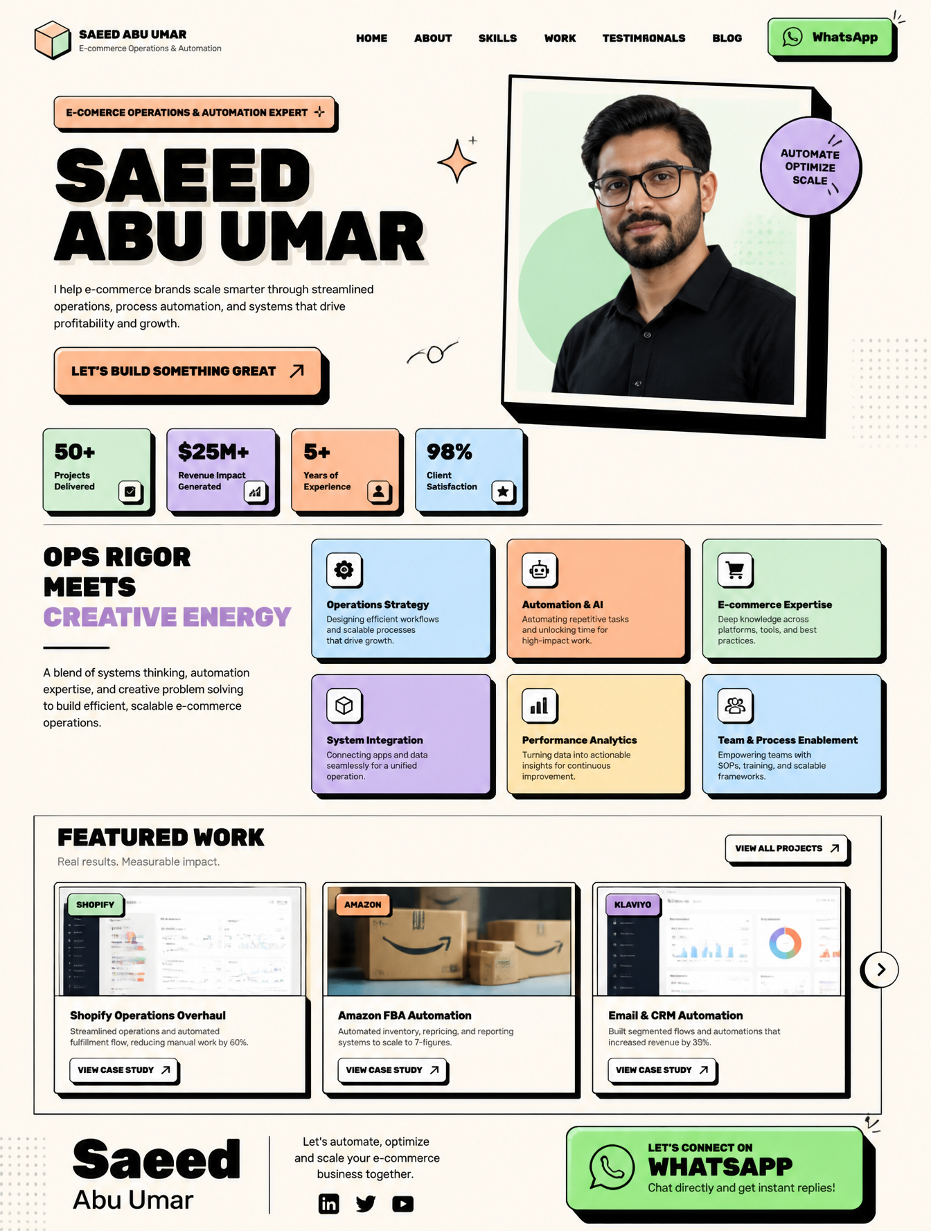 Create a highly interactive, 3D Neo-Brutalist personal po...