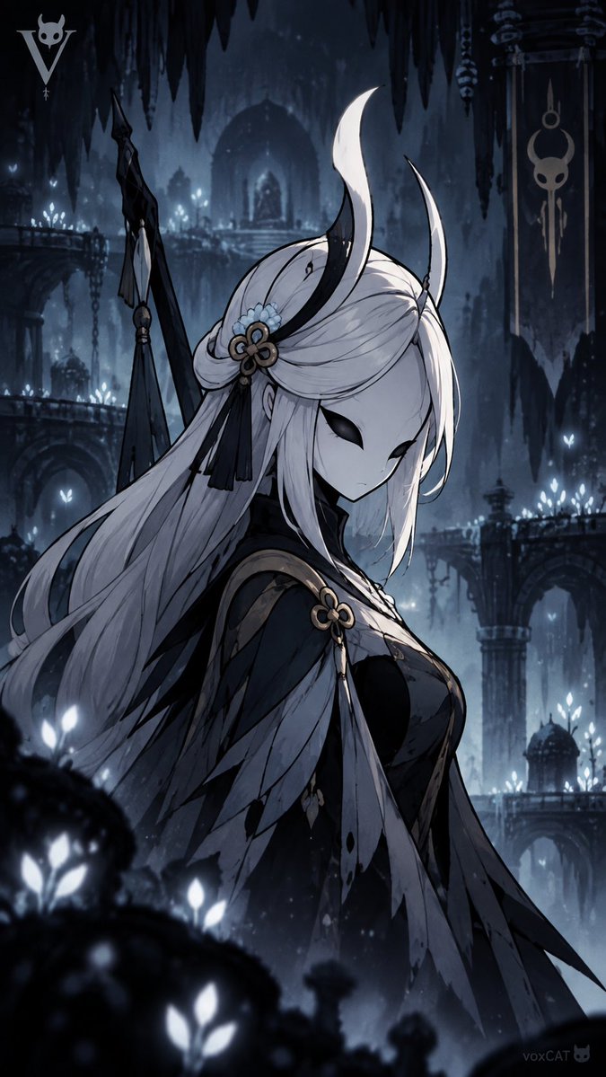 Hollow Knight 游戏画风，将[角色名]重设计为 2D 动作游戏角色海报。9:16竖版，半身构图，角色作... - alternate