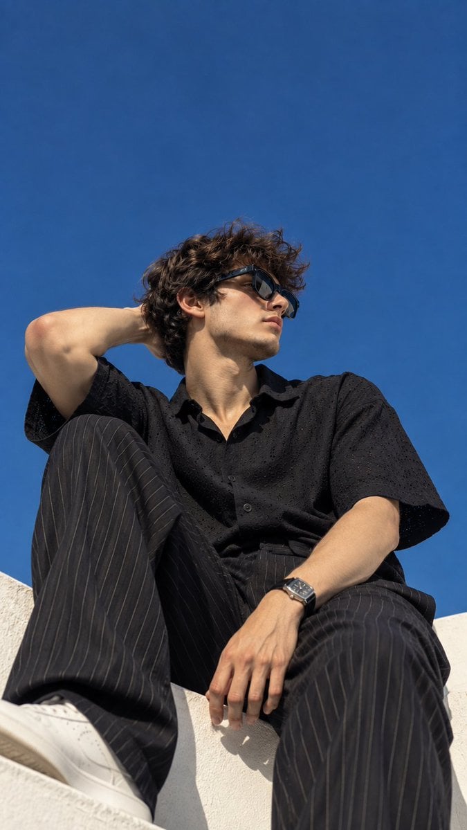 Create an ultra-realistic cinematic fashion editorial pho... - alternate