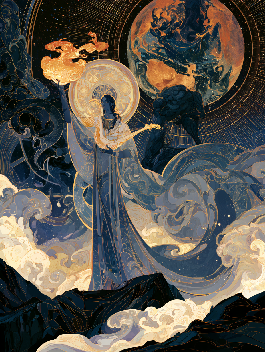 The Song of Oeagrus’ Gift:I. The Mountain’s BreathBeneath... - alternate