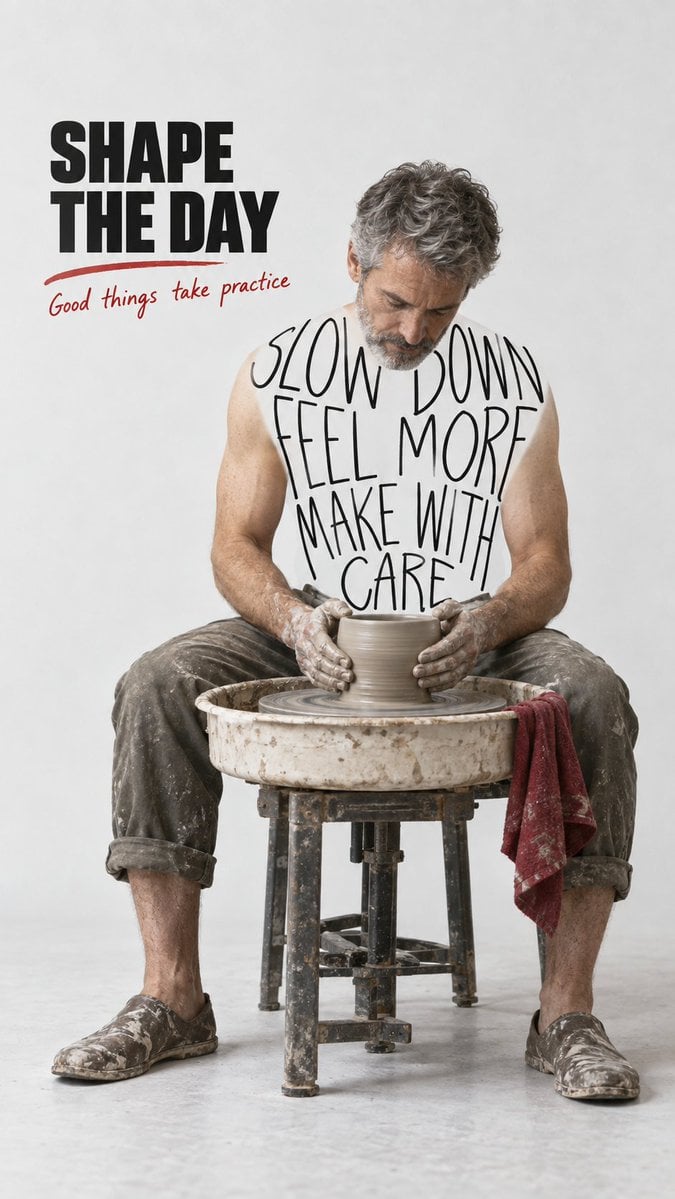 Create one finished editorial campaign poster, 9:16. - alternate