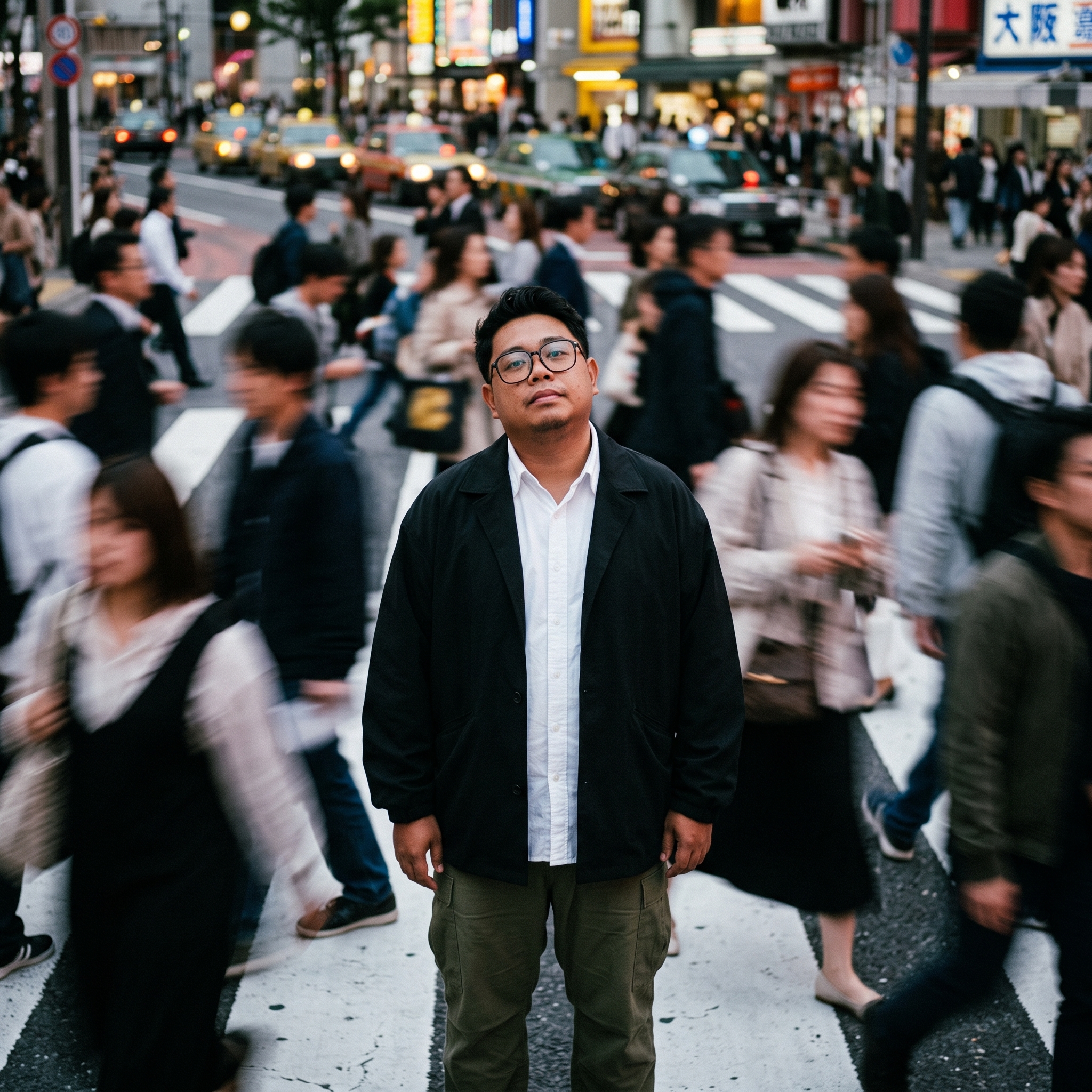Cinematic street photography capturing a moment in motion...