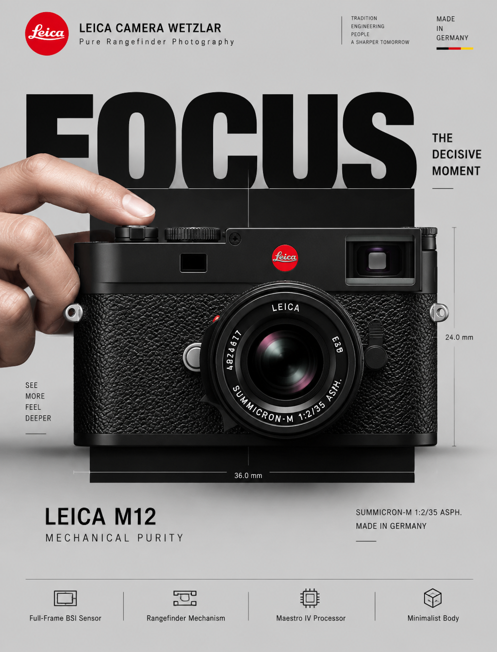 徕卡旁轴相机 (LEICA M12) — “THE DECISIVE MOMENT” # ------------...