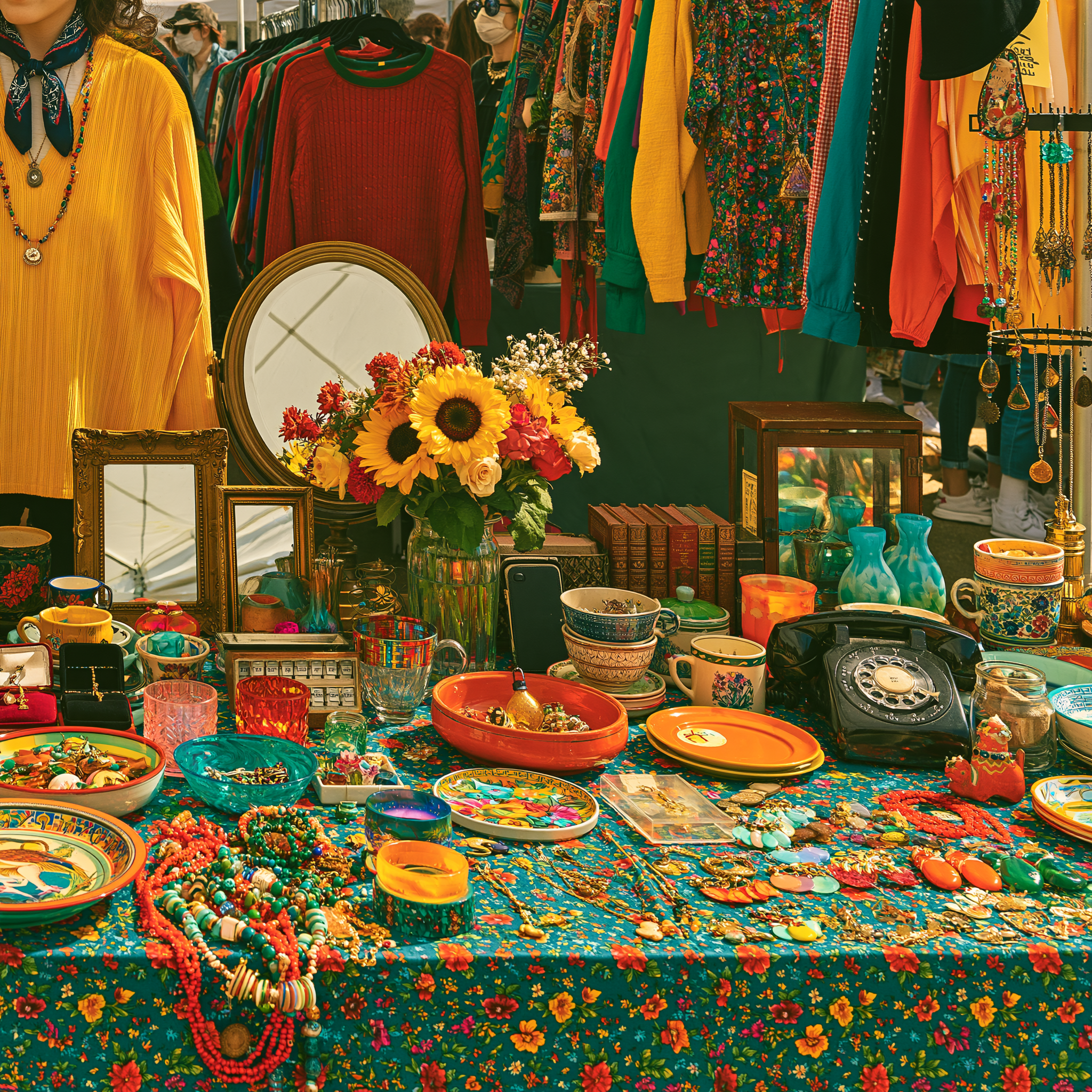 french antique market in marin