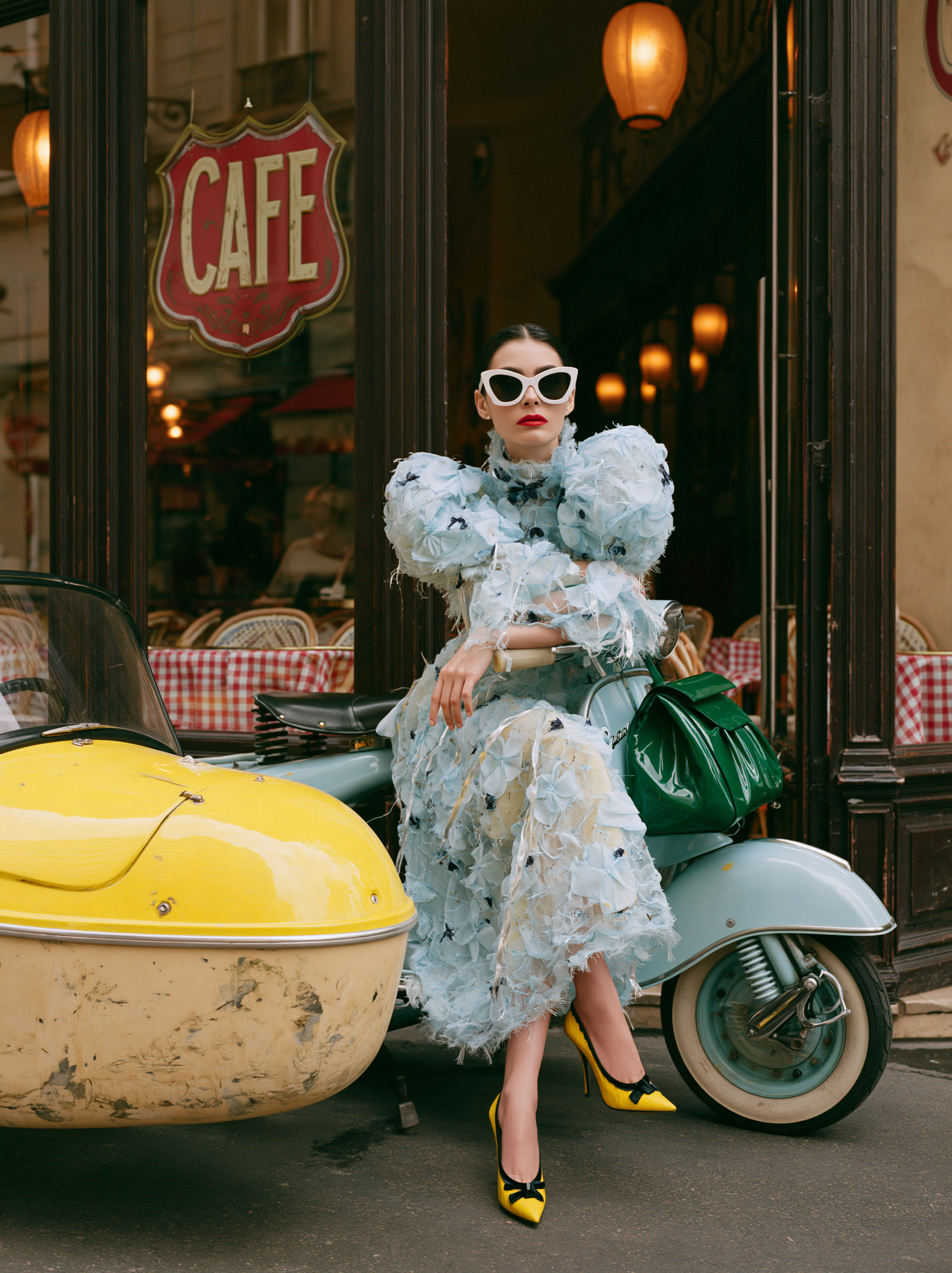 Ultra realistic high fashion street editorial, young adul... - alternate