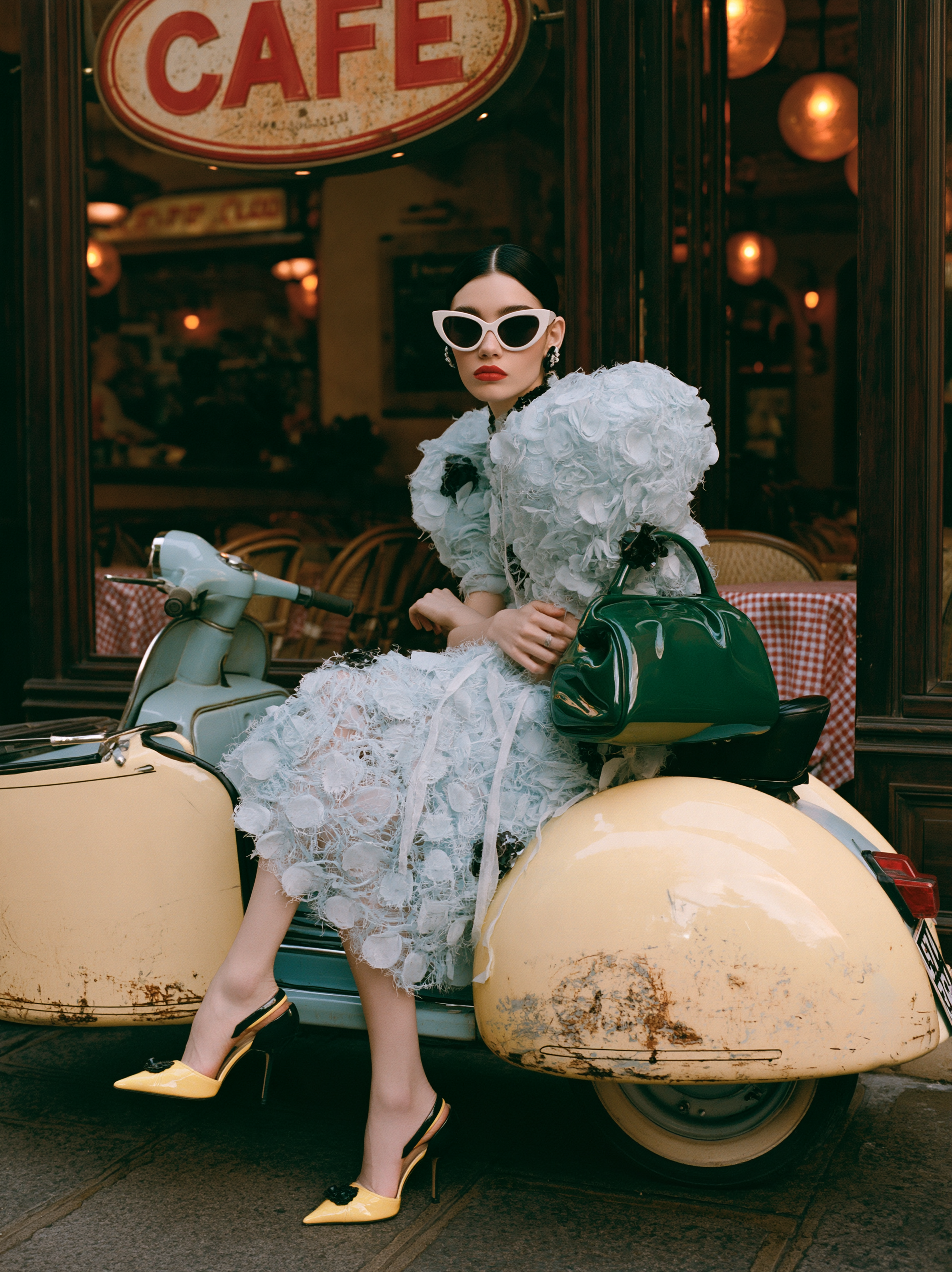 Ultra realistic high fashion street editorial, young adul... - alternate