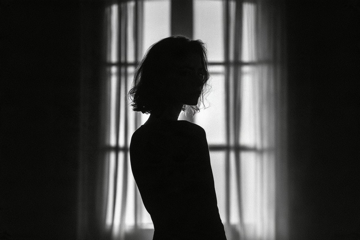 [Subject] captured in a Shadowy Silhouette Reverie, where...