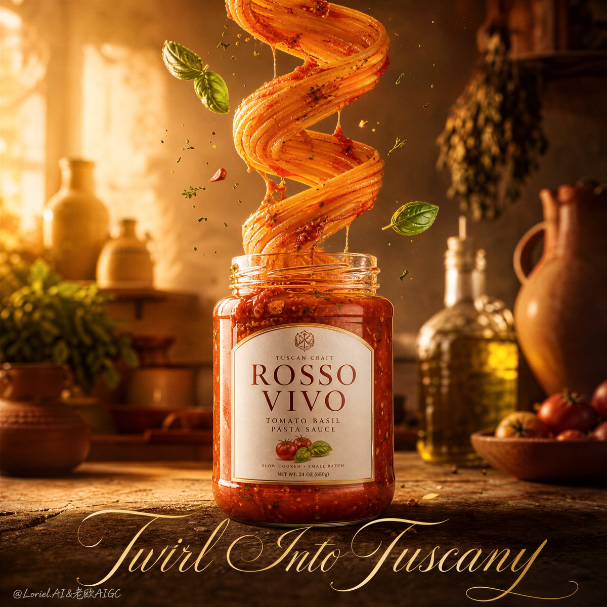 Create a Cannes-level ultra-premium food advertising post...