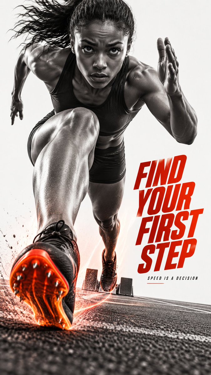Create a finished premium sports advertising poster, 9:16... - alternate