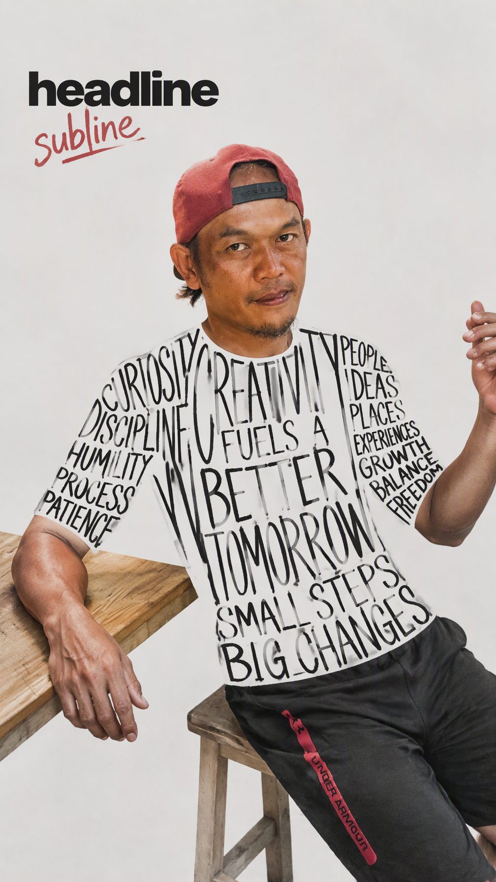 Create one finished editorial campaign poster, 9:16.