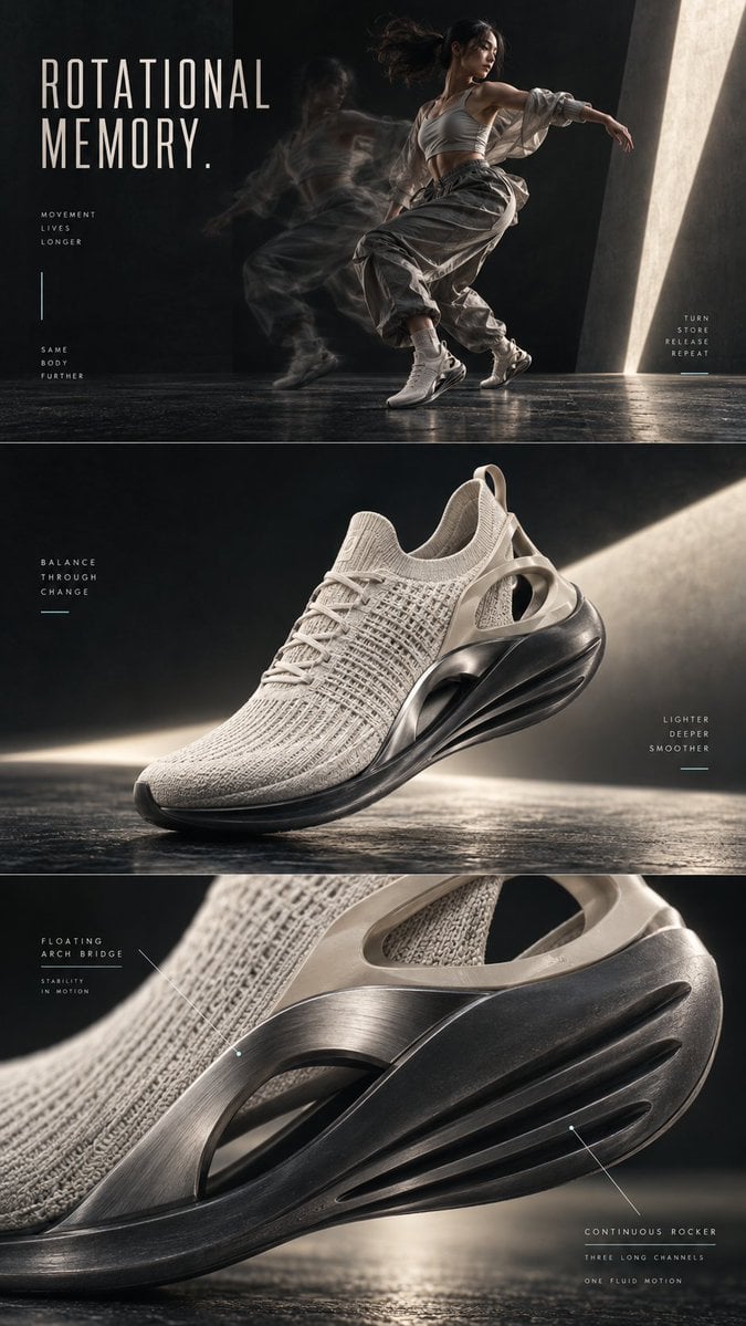 Create a premium future-sport editorial footwear concept ... - alternate