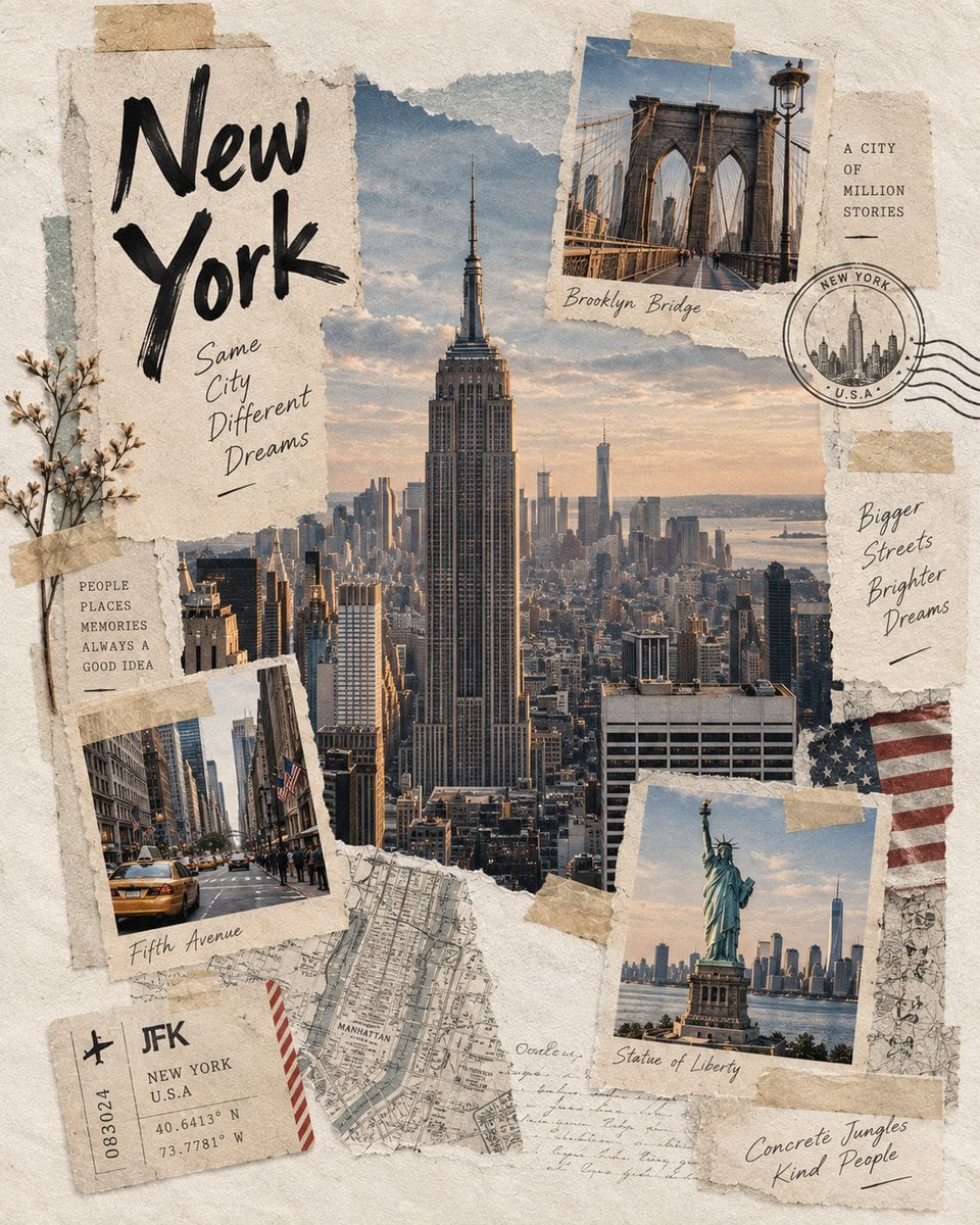 Create a highly realistic Japanese washi-tape travel coll... - alternate