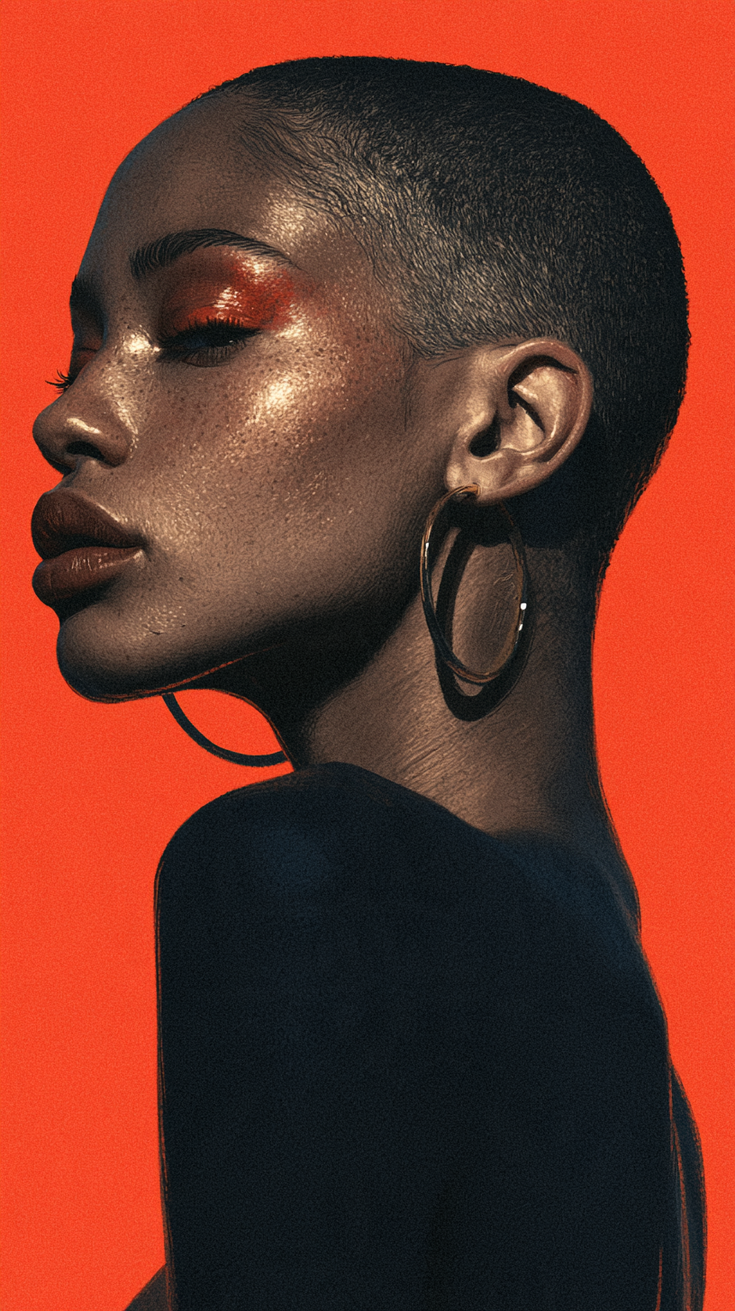 modern simple illustration inspired by impressive portrai... - alternate