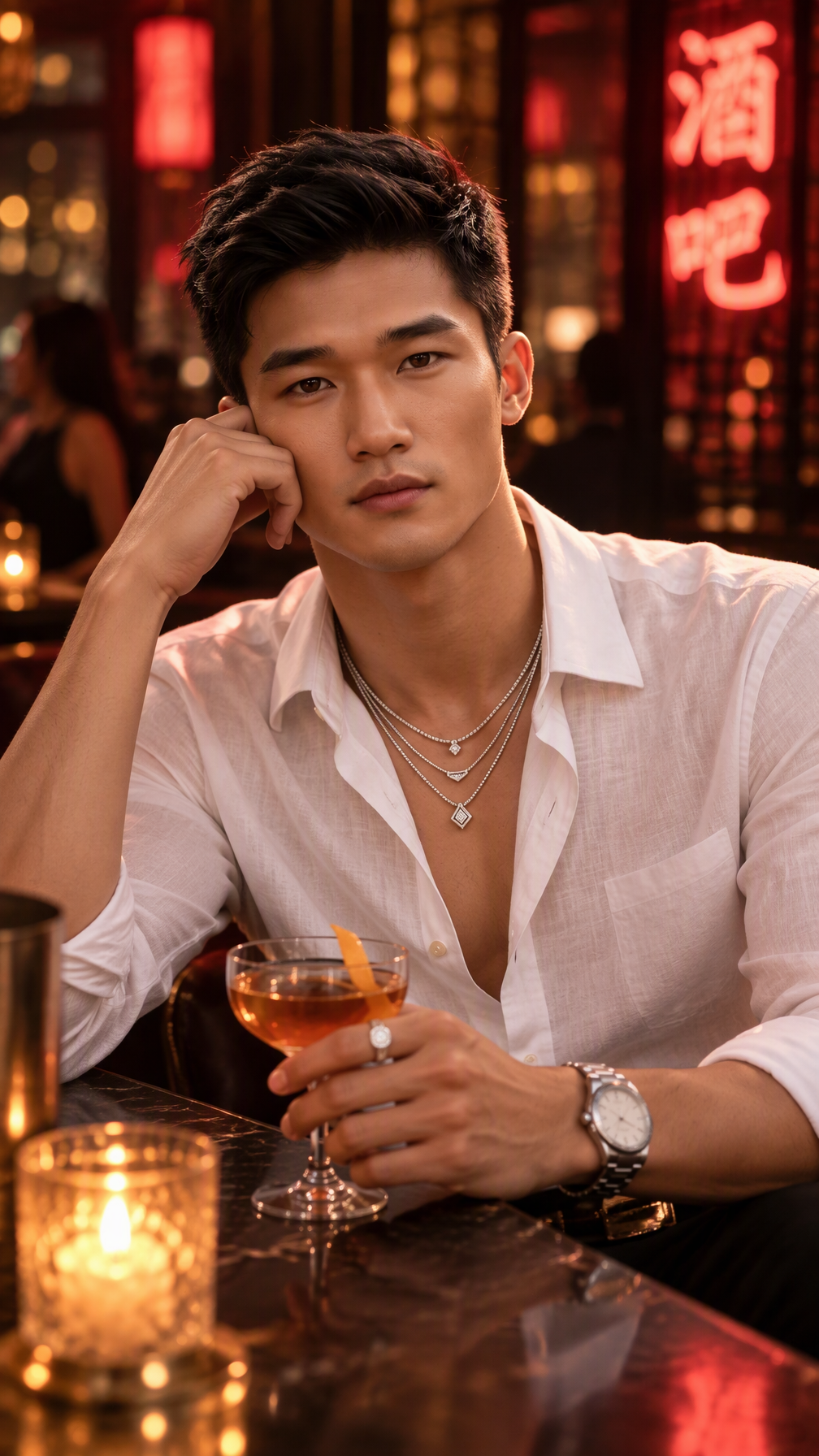 Ultra-realistic cinematic portrait of a handsome young ma...