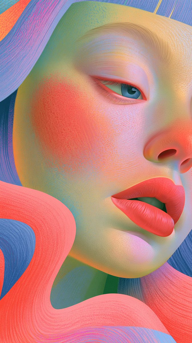 artistic portrait of a beautiful character