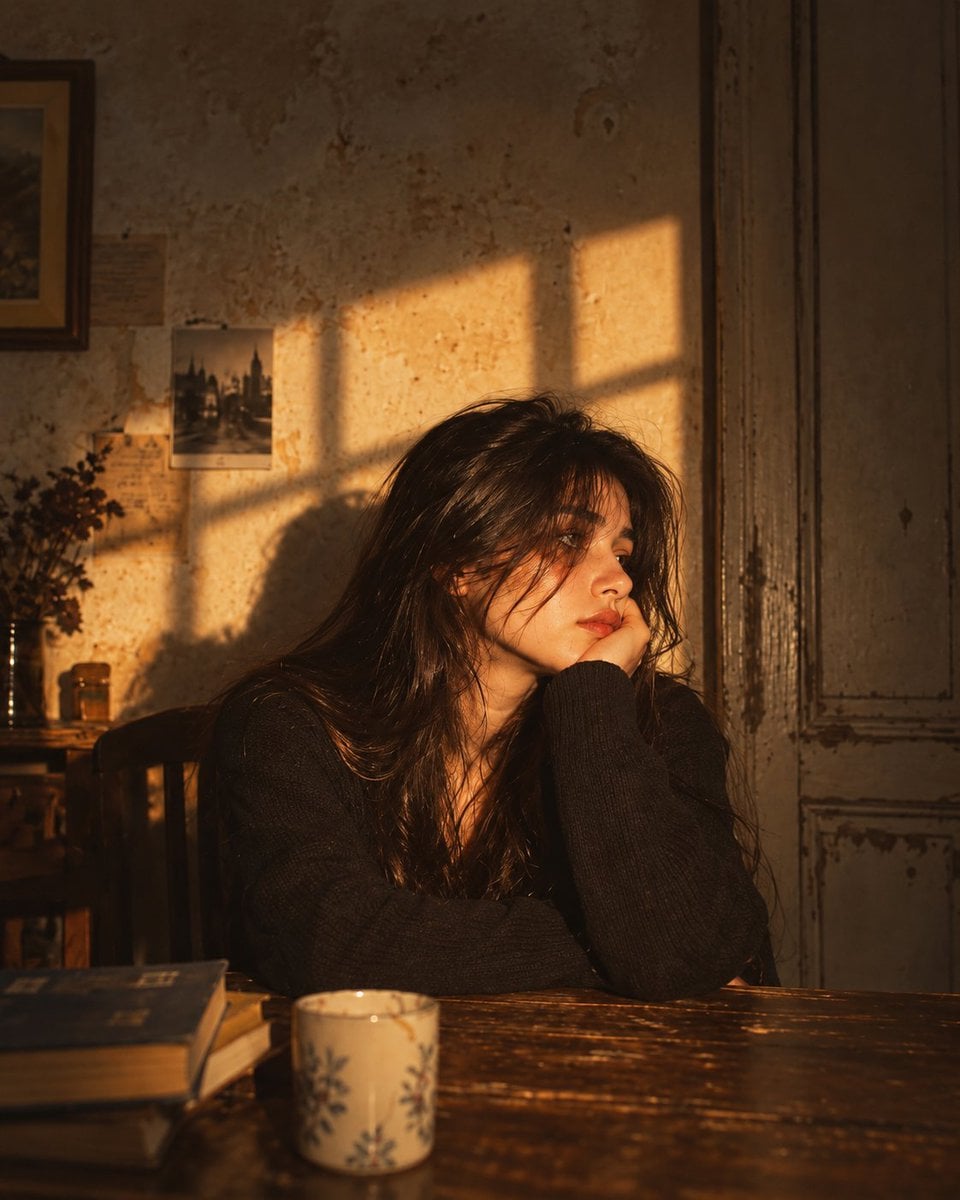 Create an ultra-realistic cinematic golden-hour portrait ... - alternate
