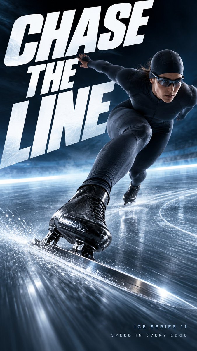 Create a finished premium sports campaign poster, 9:16, f... - alternate
