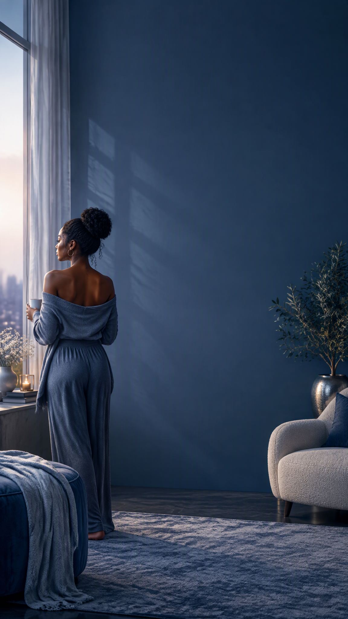Create a premium, elegant back-cover background image for...