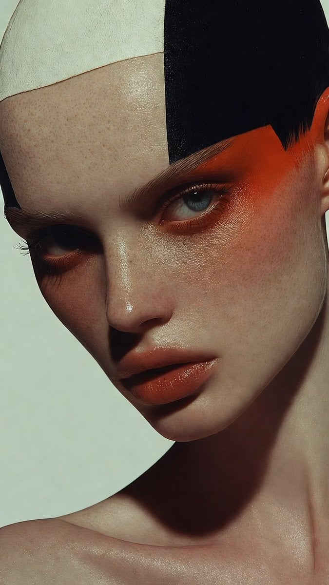 hyper-realistic artistic photography portrait of a beauti... - alternate