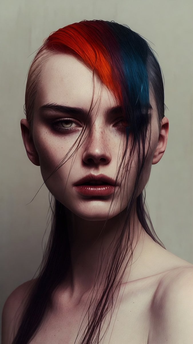 hyper-realistic artistic photography portrait of a beauti... - alternate