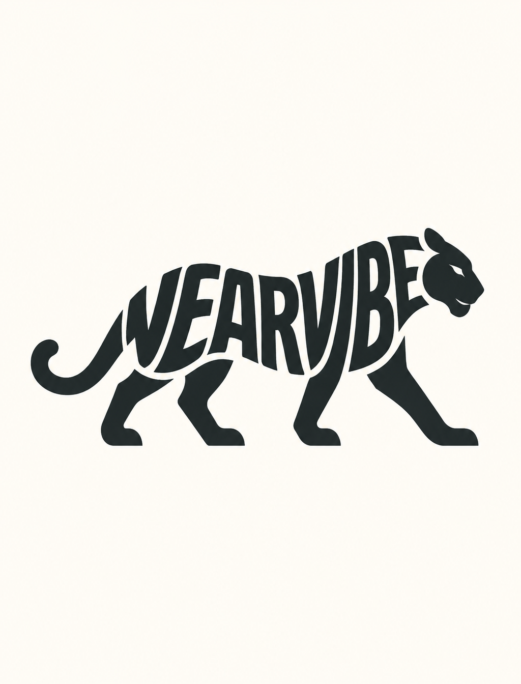 Design a clever typography logo where the brand name WEAR...