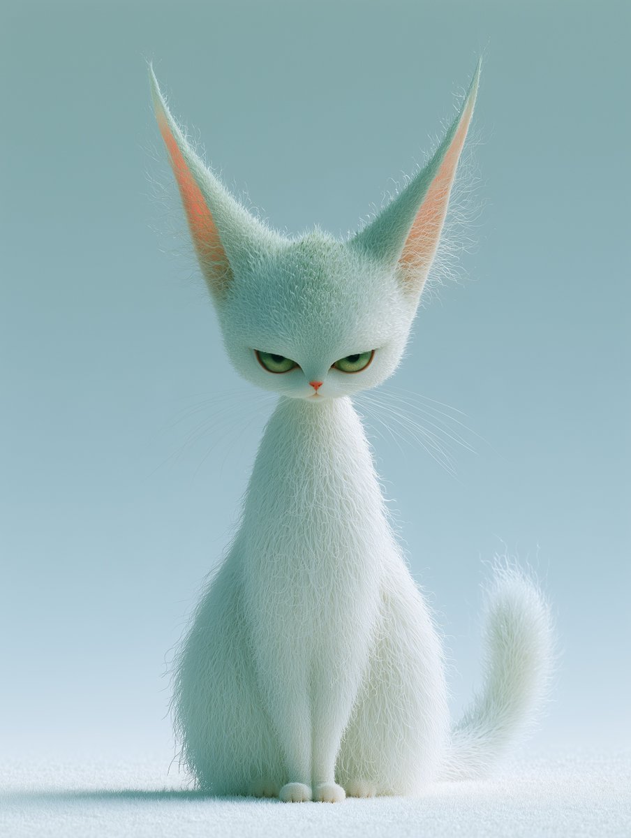 Exotic and surrealistic [ADD ANIMAL] creature, white back... - alternate