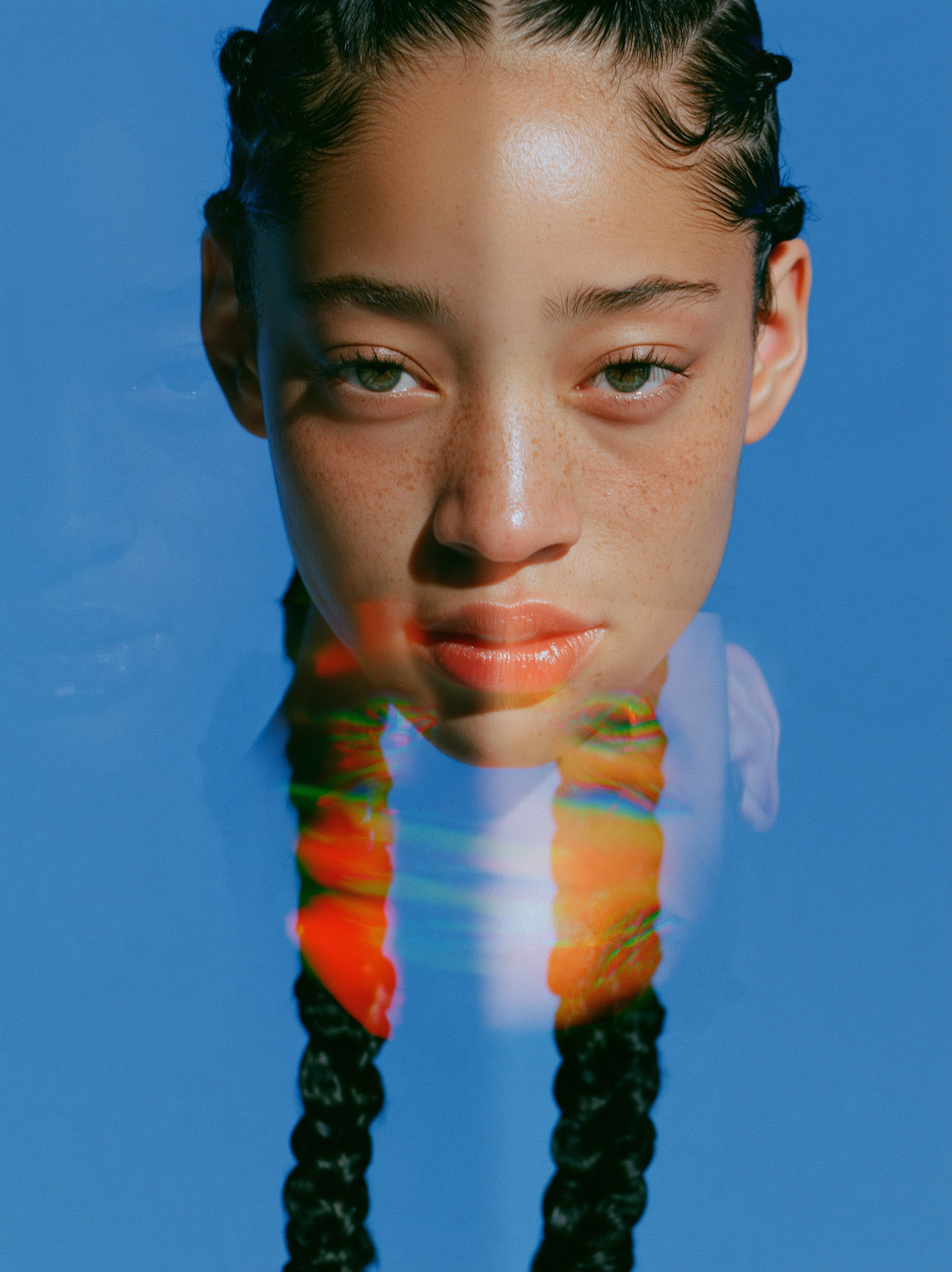 artistic portrait of a beautiful character in a cheeky dr...
