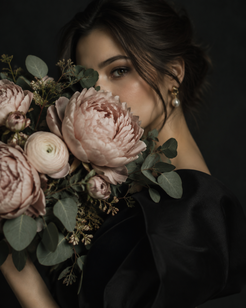 Main Prompt:Create an artistic fashion portrait with the ...