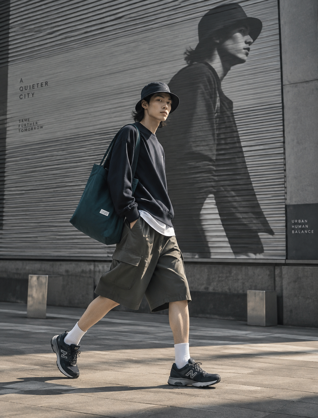 Create a high-end editorial fashion campaign image inspir...
